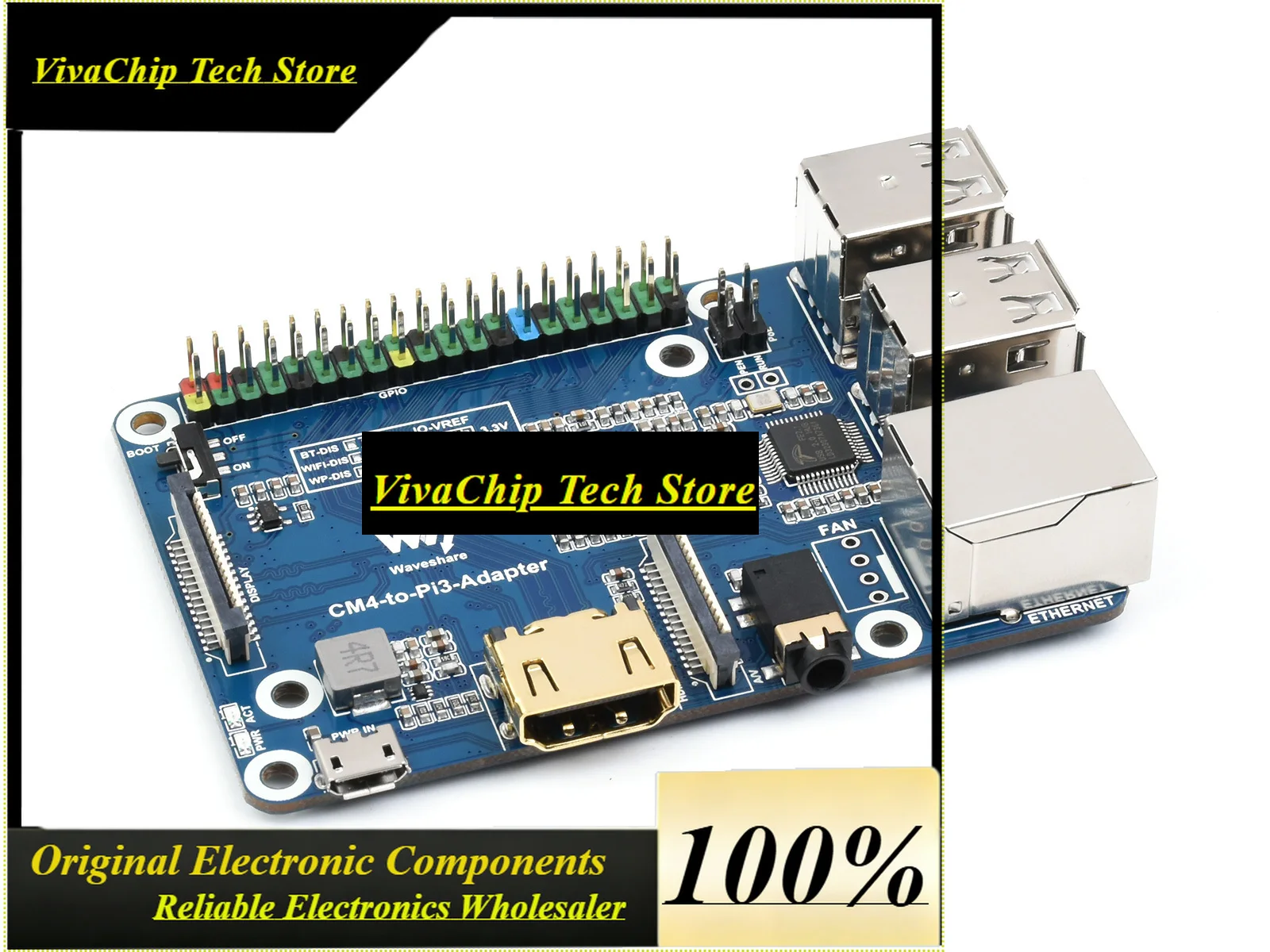 VivaRaspberry Pi Zero To 3B Adapter, Alternative Solution For Raspberry Pi 3 Model B/B+ 10 / 100 M Adaptive