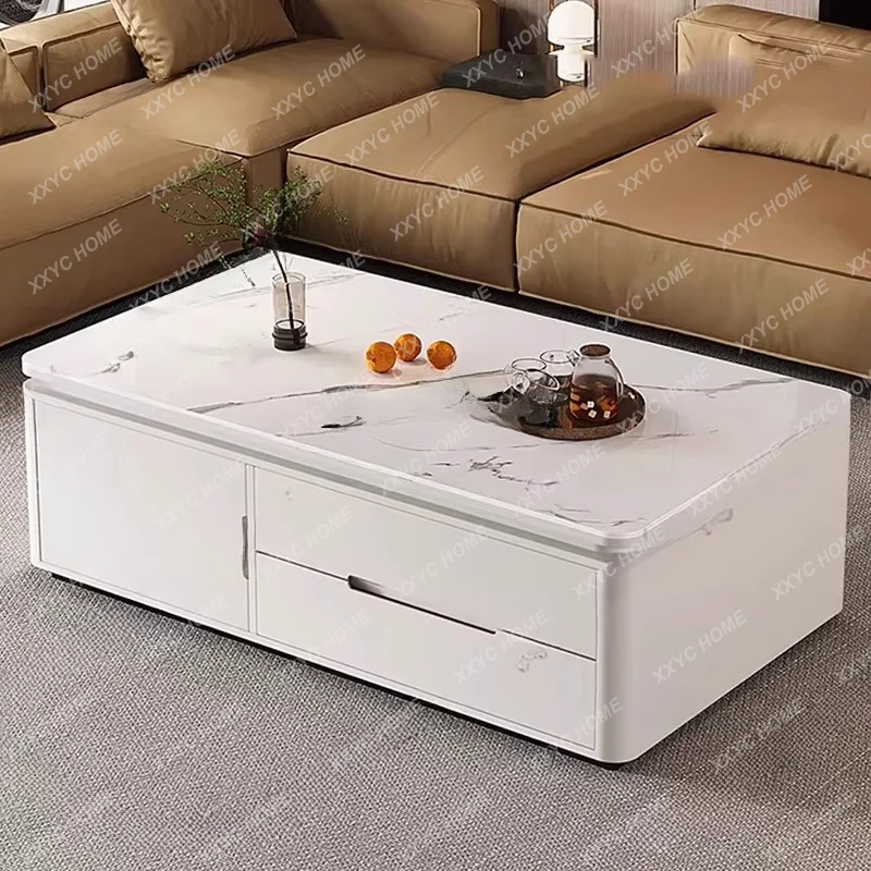 XXDrawers Storage Coffee Table Decoration Luxury Modern  Standing Writing Side Table Dinner Meubles Living Room Furniture