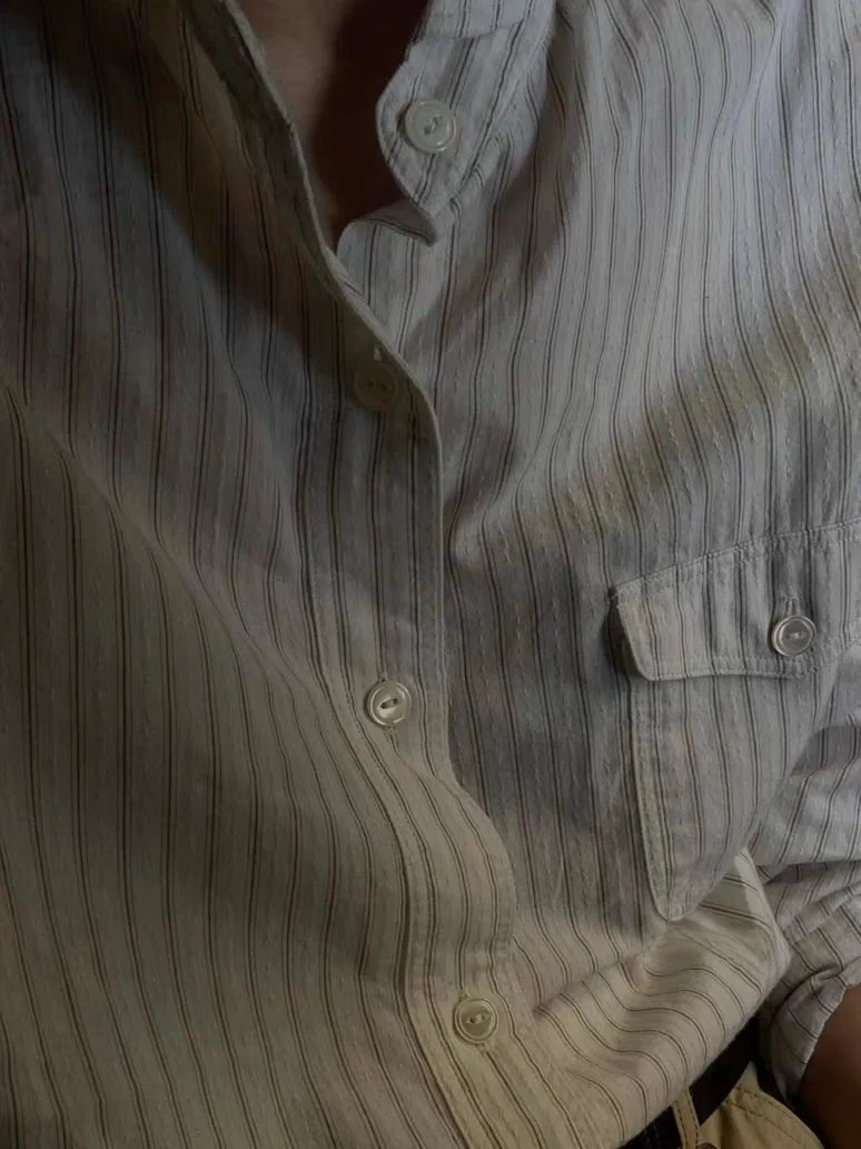 فضفاض طويل Sve المرأة irt العمودي المشارب بسيطة الرجعية الأساسية Sle Dongda بوابة القطن عارضة Faion أعلى للفتيات #3