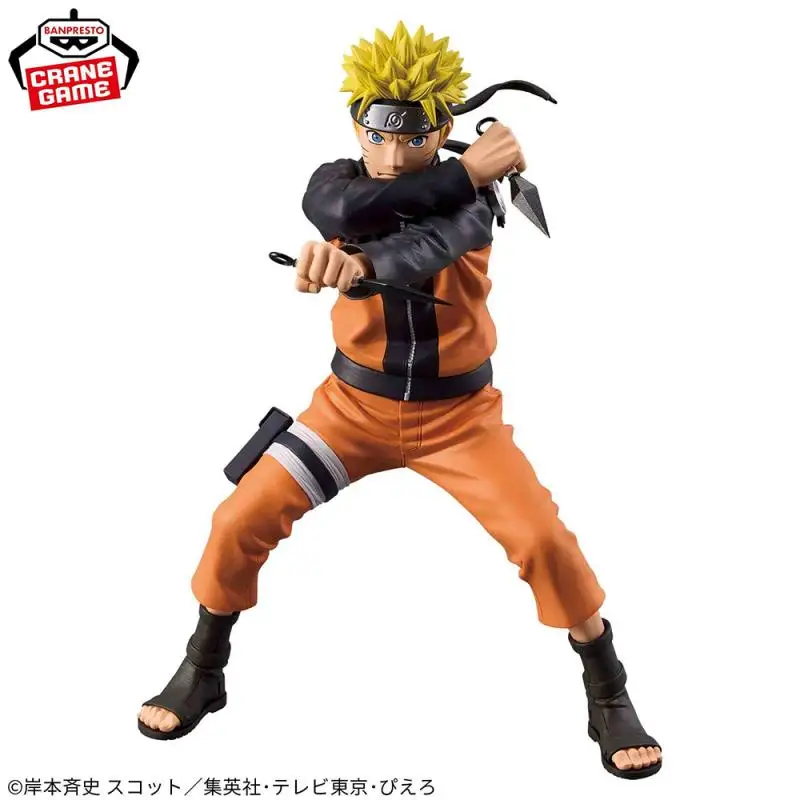 22cm Genuine NARUTO Grandista GROS Uzumaki Naruto Kunai 2.0 Anime Action Figure Model Toys Gift for Birthday