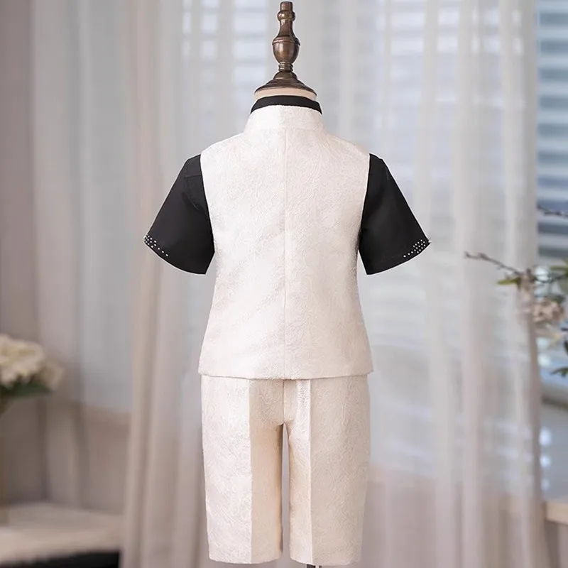 Children's Formal Suits Bulk Kids Formal Wear 5-Piece Boys Blazer Set Classic Style Wedding Page Boy A4562 Birthday Party Suit
