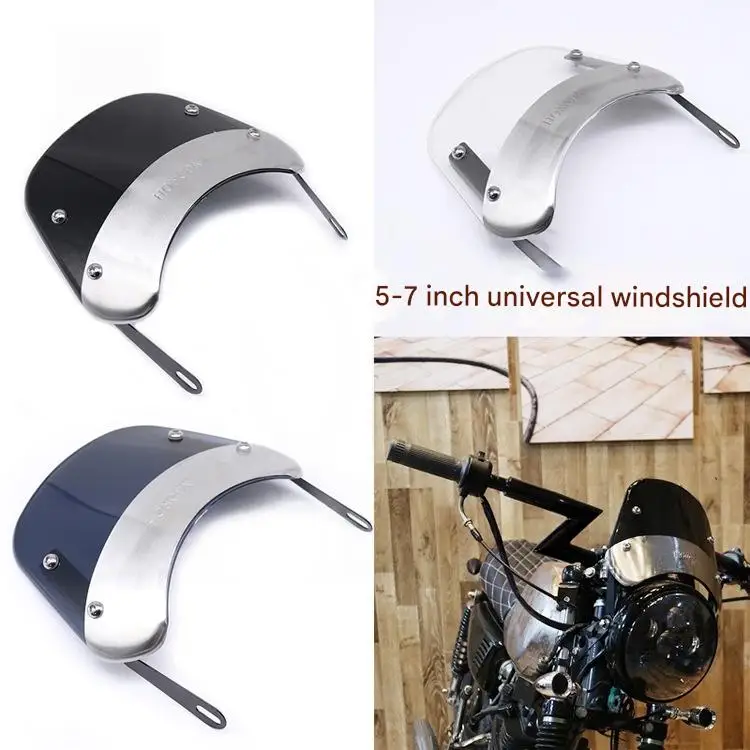 FOR Vintage Front Wind Deflector for Motorcycles Multipurpose Universal Modified Headlight Windscreen New Fashion