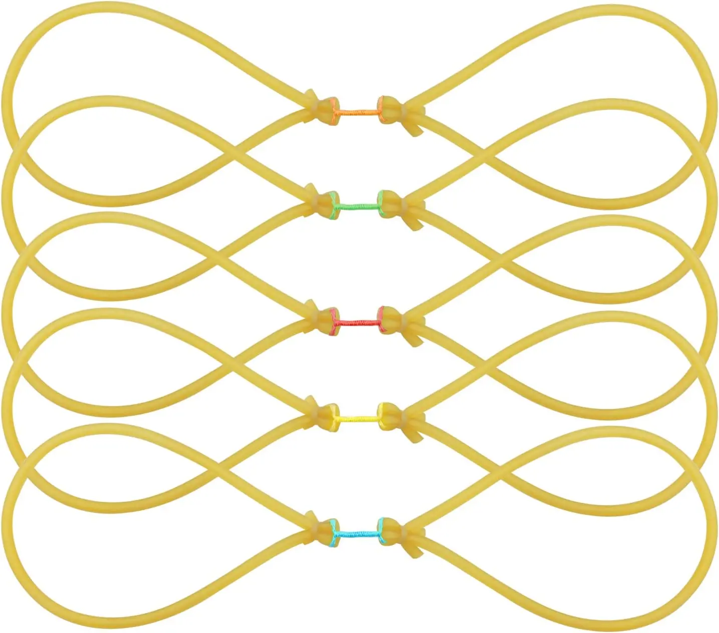 5 pezzi potenti elastici per tubi da fionda da pesca per frecce da caccia per tiro con l\'arco punte per arco da fionda