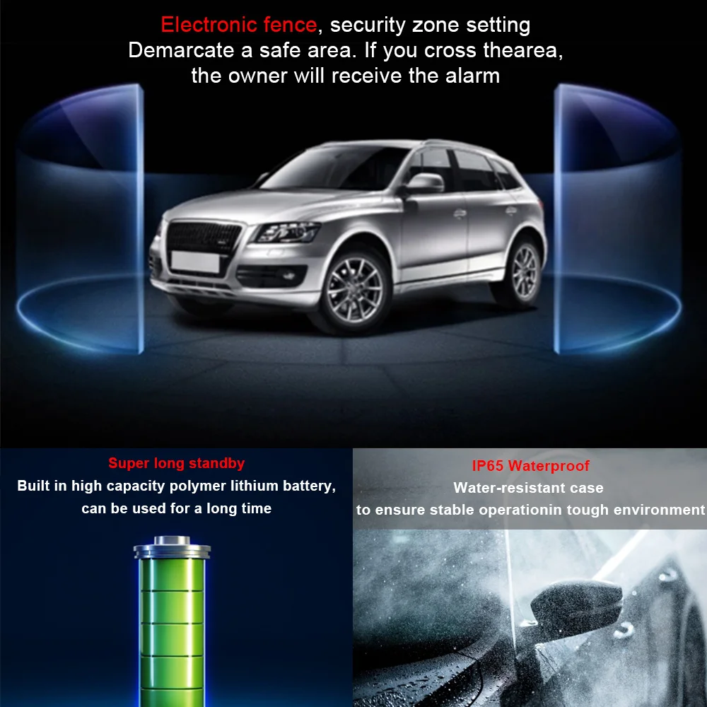 GSM GPRS GPS Tracker Remote Control Car Vehicle Tracking Locator Device TK102B Over Speed Alarm Car Accessories Car Accessories