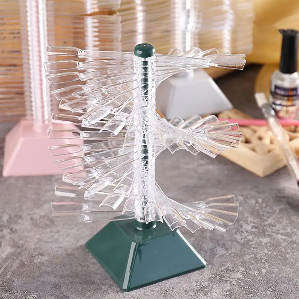 Wear-resistant Transparent Nail Art Color Chart Display Stand for Female