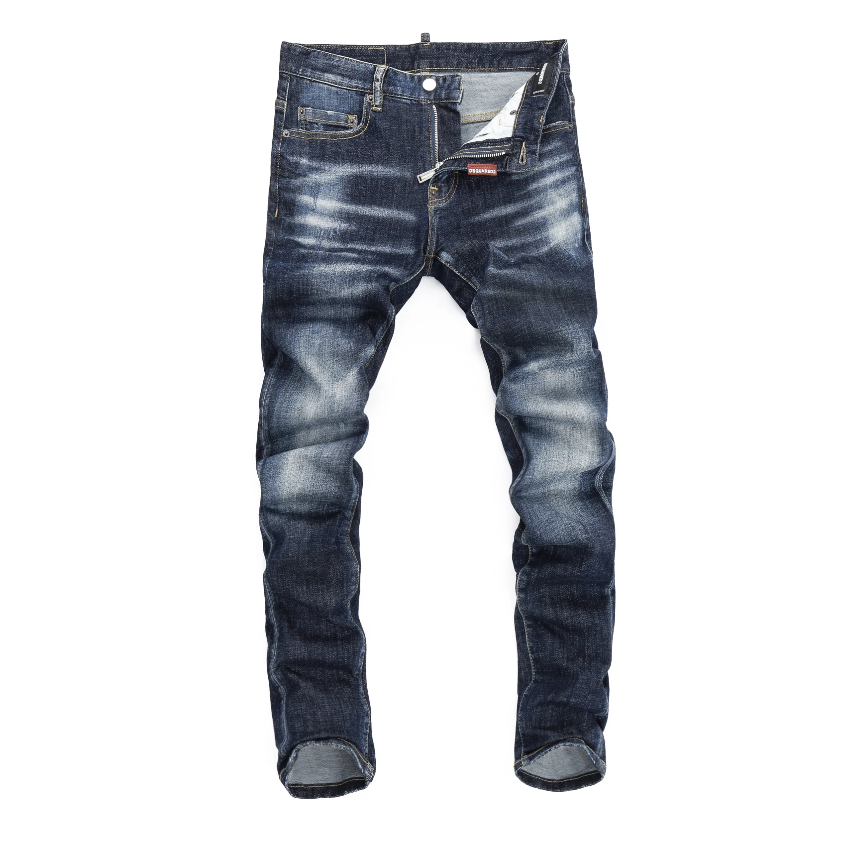 

2024 high quality hot selling new D2 men jeans jeans ripped slim fit motorcycle pants logo design classic motorcycle dsq j