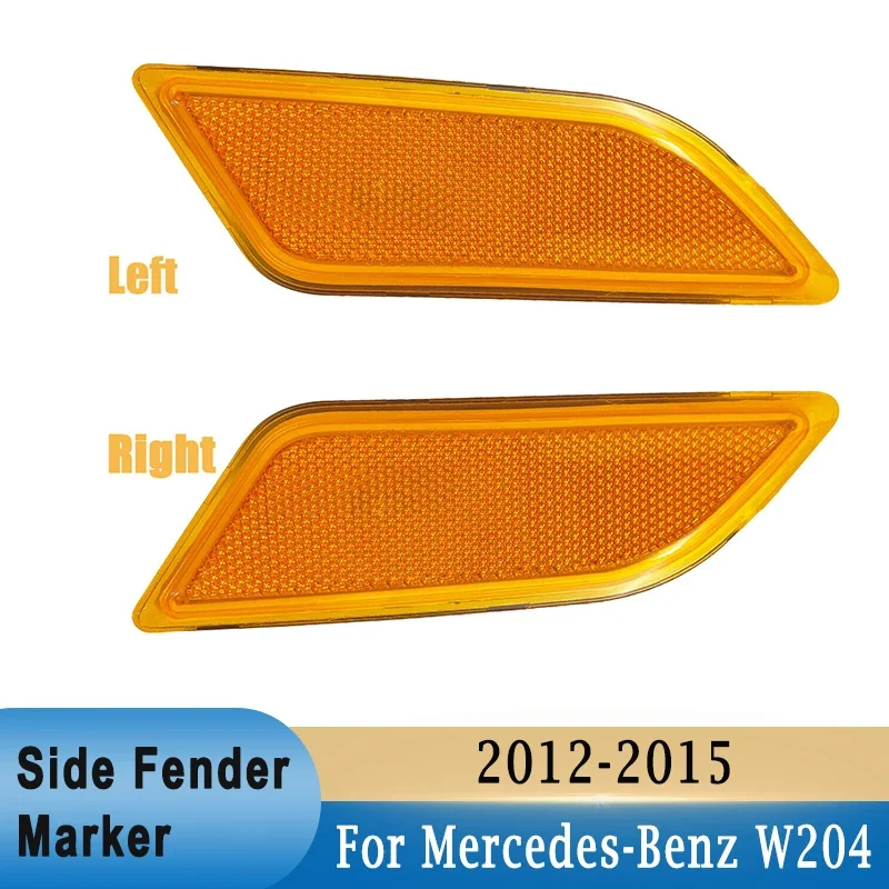 

Car Side Fender Marker Light Housing Cover (without bulb) for Mercedes-Benz W204 2012-2015 Front Wheel Fender Indicator