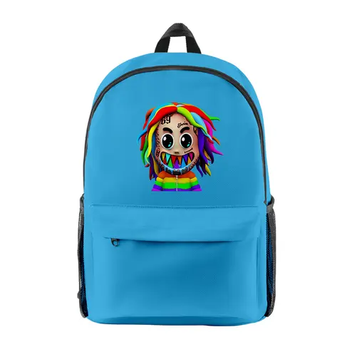 Hip Hop Popular 6ix9ine pupil Bookbag Notebook Backpacks 3D Print Oxford Waterproof Boys/Girls Travel Backpacks