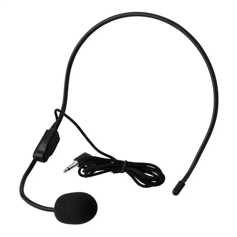 Head-mounted Headset Microphone Wired 3.5mm Plug Guide Lecture Speech Headset Mic For Teaching Meeting