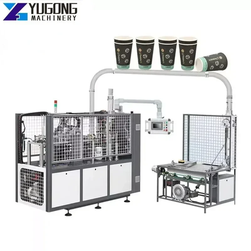 YG Fully Automatic Disposable Paper Product Manufacturing Machine Hot Drink Handle Coffee Paper Cup Making Machine