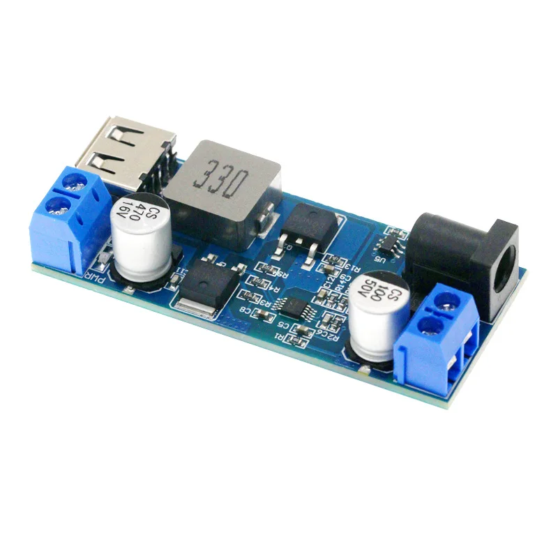 DC-DC 24V/12V To 5V 5A Step Down Power Supply Buck Converter Replace LM2596S Adjustable USB Step-down Charging Module For Phone