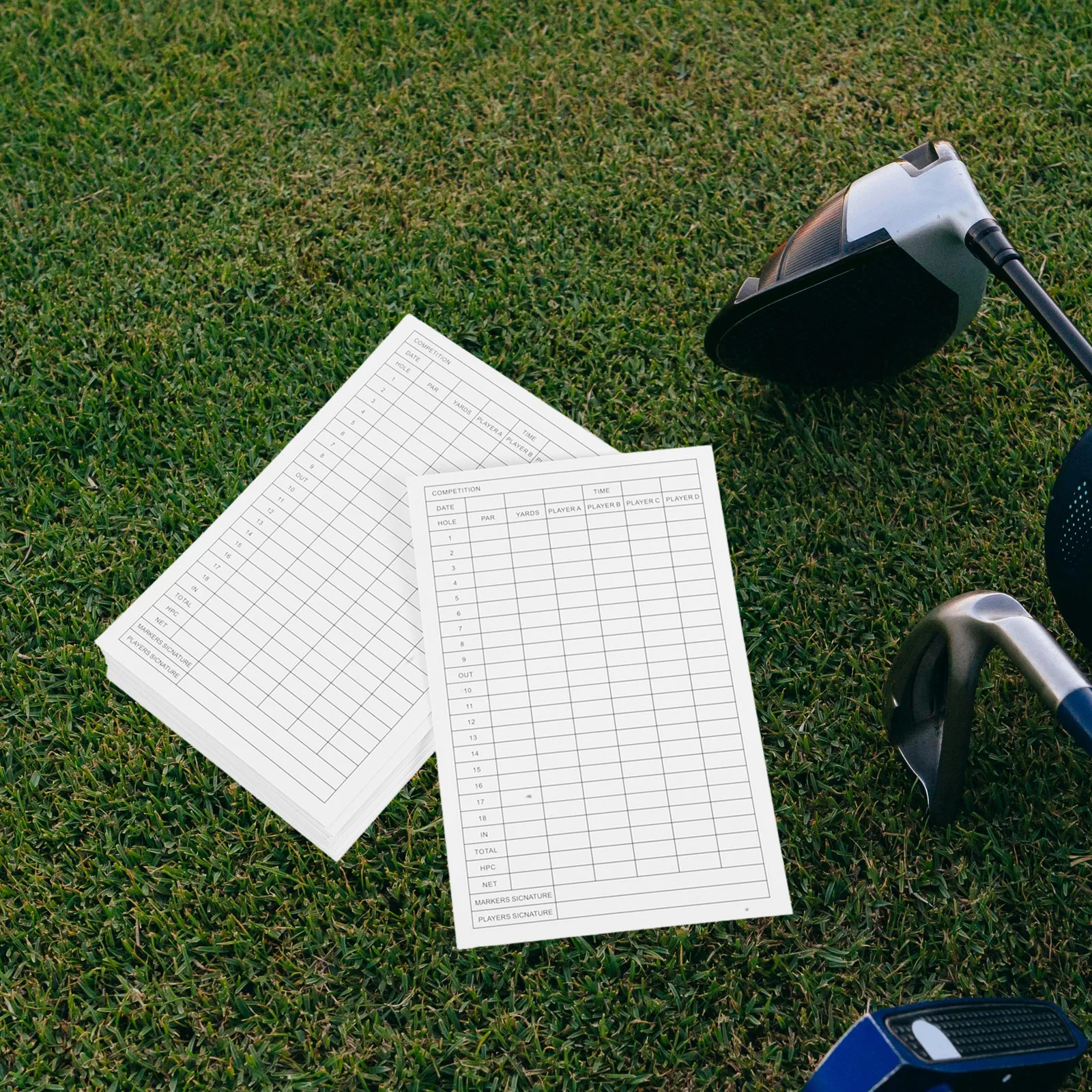 

Themed Golf Scorecard Coated Paper Cards Printable Competition Scorecards Accessories
