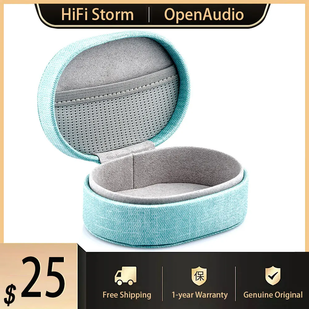 

New OpenAudio SIREN Headphones Storage Box Earphone Shock Resistant Case Portable Headset Cable Bag For Travel Outdoor Sports