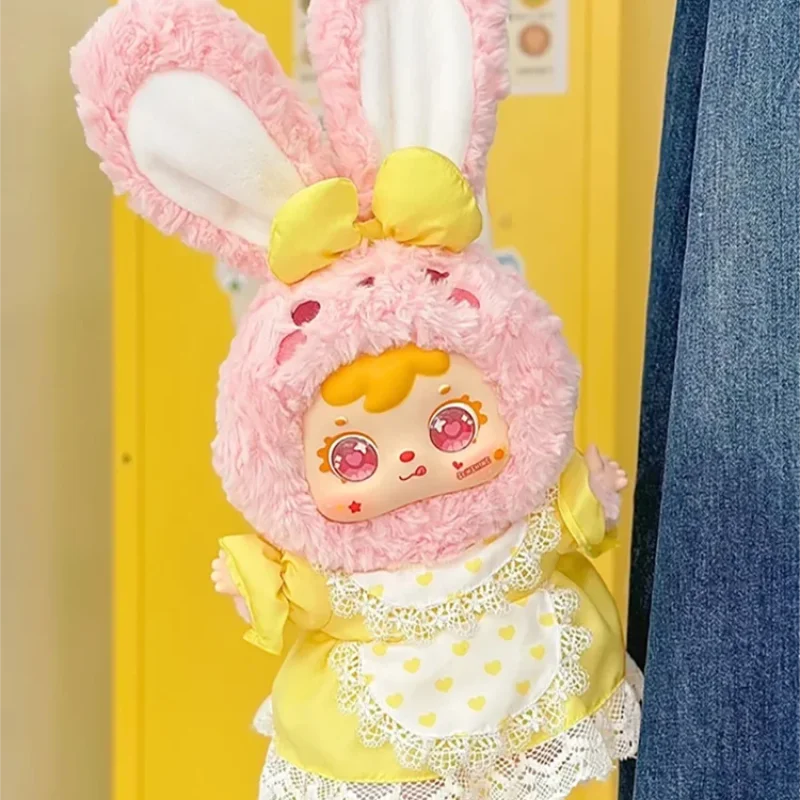 Samuel 400 % weiche süße Kaninchen-Baby-Serie, Plüsch-Blindbox, niedliches Vinyl-Spielzeug, Modellpuppe, trendiges handgefertigtes Ornament, Mystery-Box-Geschenk