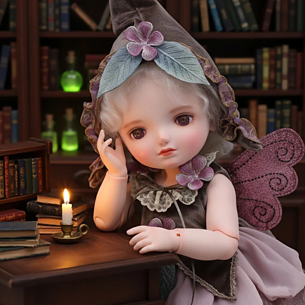 50CM bjd Movable Joint Doll White Hair Toy Clothes Accessories BJD Doll