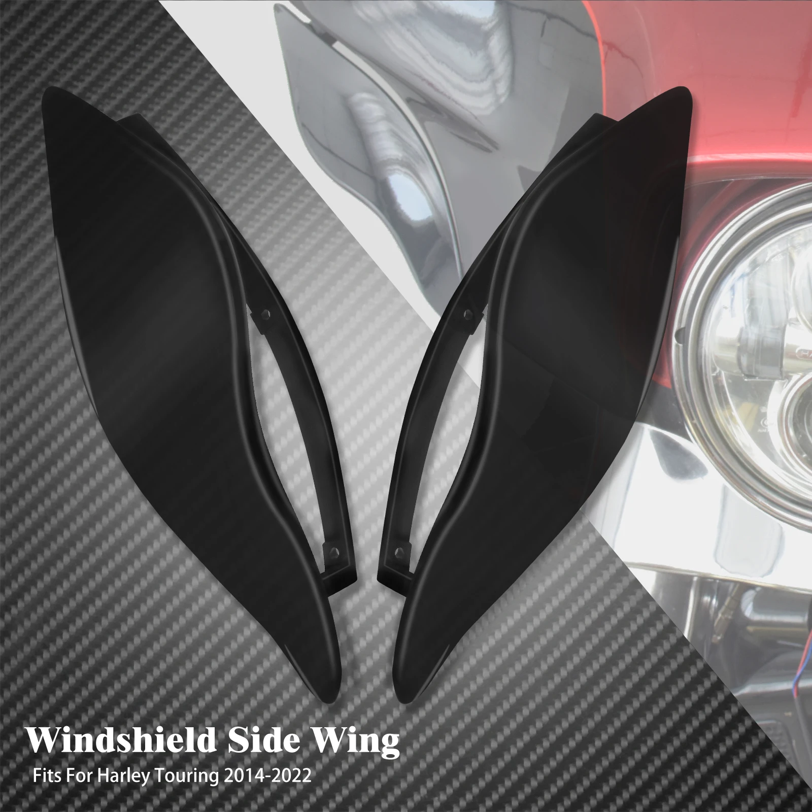 Motocykl regulowany deflektor powietrzny do Harley Touring 2014-2010 2022 Tri Glide Ultra FLHX Electra Glide CVO przemieszczanie się po ulicy FLHTK — zdjęcie 3