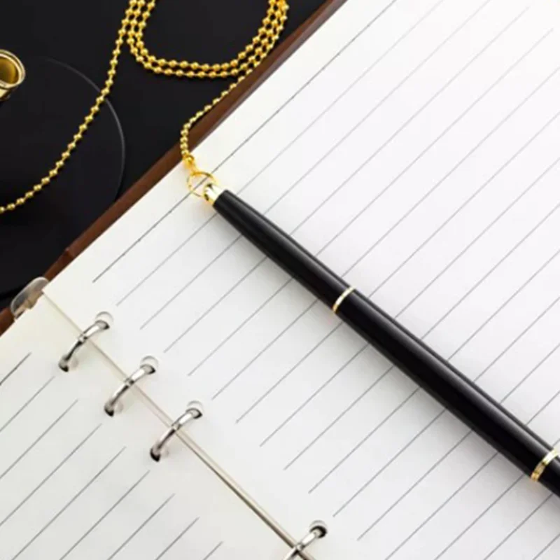 

Липкие настольные ручки с фиксированной цепочкой, ручка для банковской стойки, металлическая ручка для подписи для офиса, отеля, банка, офиса
