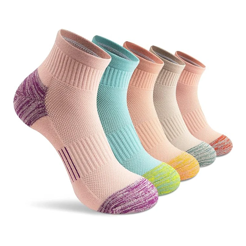 5 pairs of breathable and comfortable sports socks for women, suitable for all seasons Suitable for outdoor sports and casual we