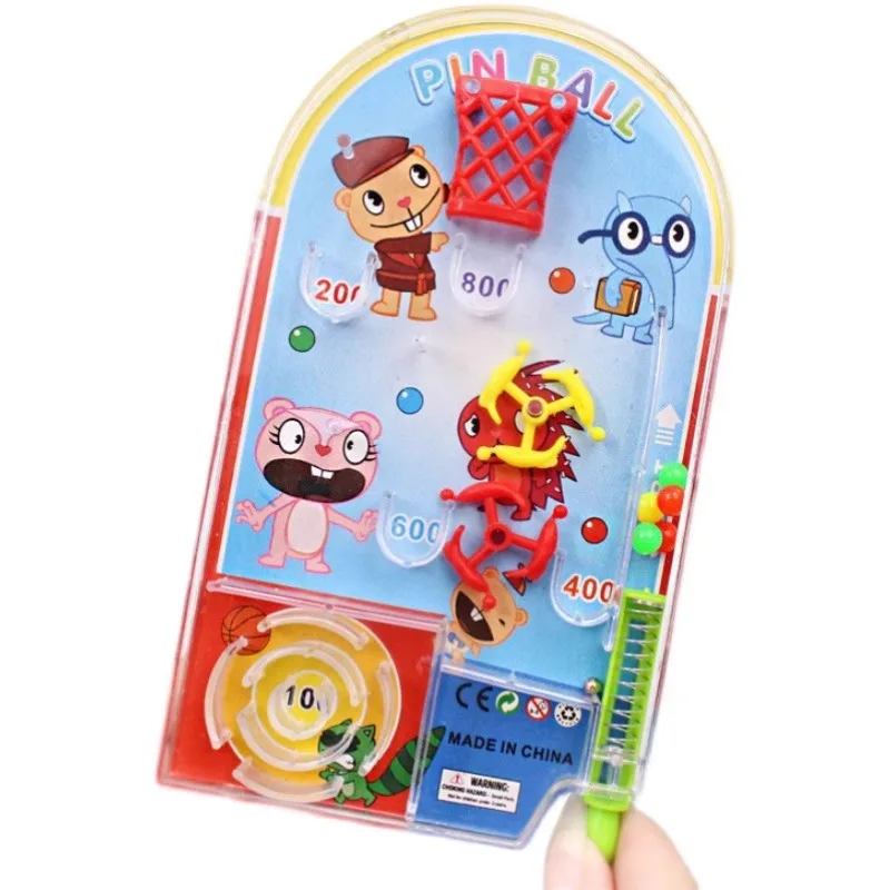 آلة ألعاب الكرة والدبابيس الصغيرة المحمولة هدايا الأطفال الكرتونية ألعاب تعليمية كرة السلة متاهة الخرز طرد التفاعل من الكراث