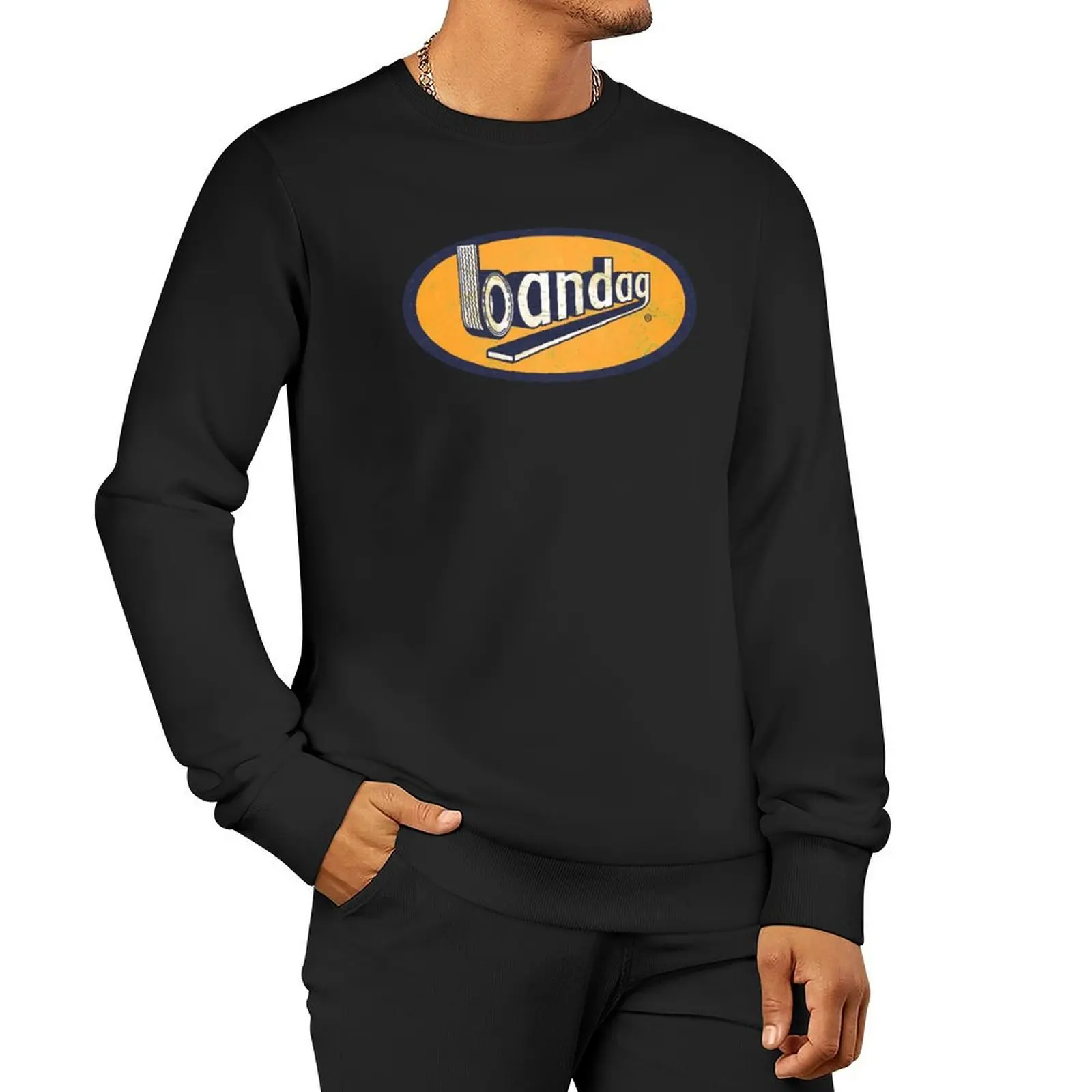 Bandag Tyres Vintage Automotive Rethread Pullover Hoodie men clothing mens clothing mens designer clothes sweatshirts men