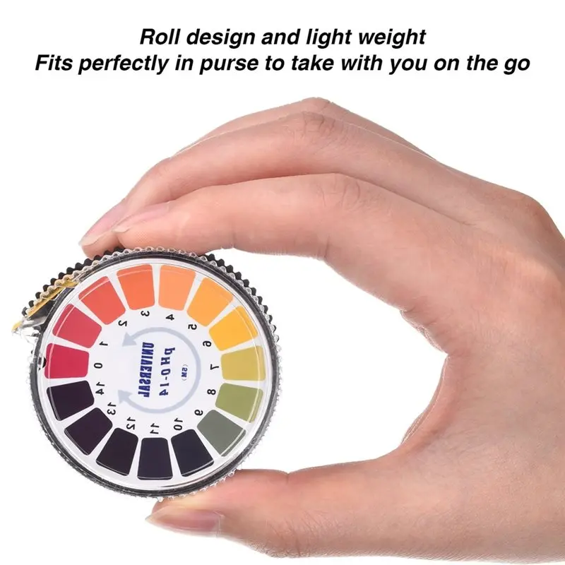 Well Made-PH Test Paper Strips 0-14 Universal 4 Rolls Full Range For Water, Lab And Aquarium