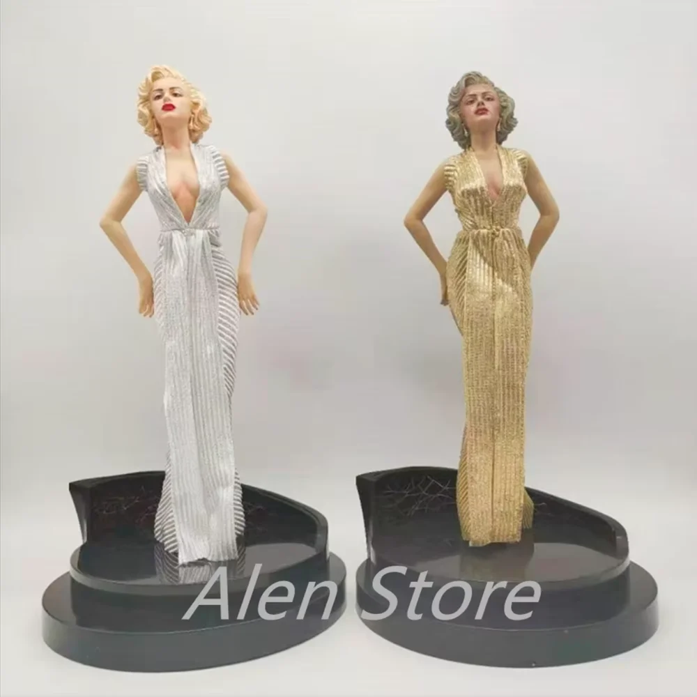 Figura de acción de Marilyn Monroe 1:4, estatua de PVC con adornos de vestido sexy, juguetes