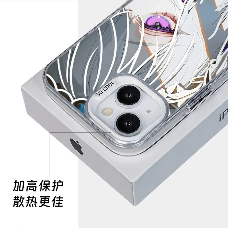 أنيمي كاستوريس هونكاي ستار السكك الحديدية قضية الهاتف آيفون 16 15 14 13 12 11 17 برو ماكس زائد الهواء البسيطة سانت فتاة غطاء مقاوم للصدمات