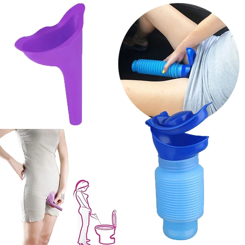 750ml Portable Adult Urinal Outdoor Camping Travel Urine Car Urination Soft Toilet Urine Help Men Women Toilet Urinals