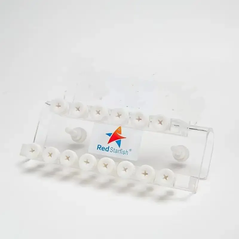 Red starfish burette rack with 4 holes and 6 holes can be used for glass acrylic aquarium within 19mm