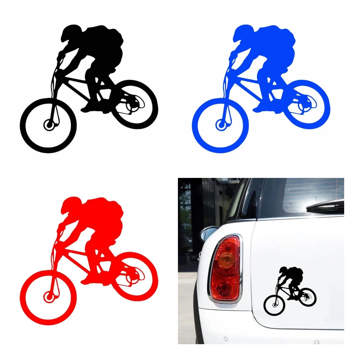 

Cycling Mountain Bike Rider Exquisite PVC Vinyl Stickers - Funny Car Decorations and Car Decals