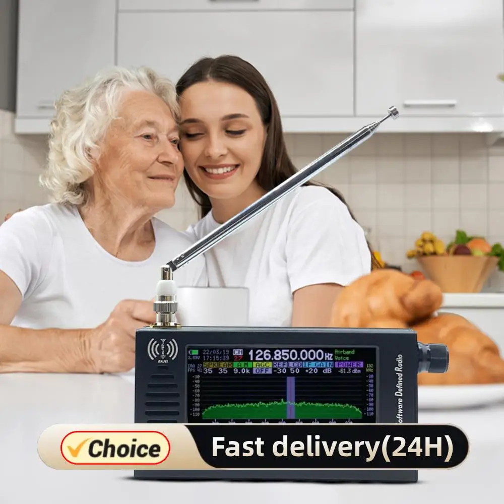 DSP SDR Radio Receiver Shortwave Radio Receiver 4.3 Inch Touch Screen Shortwave AM FM DSP Radio Stereo MP3 Player for Outdoor