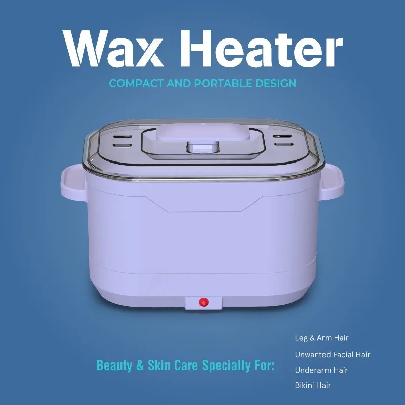 Foldable Silicone Wax Pot, Non-Stick Easy Clean Portable Wax Warmer, Hair Removal Depilatory Wax Melting Machine