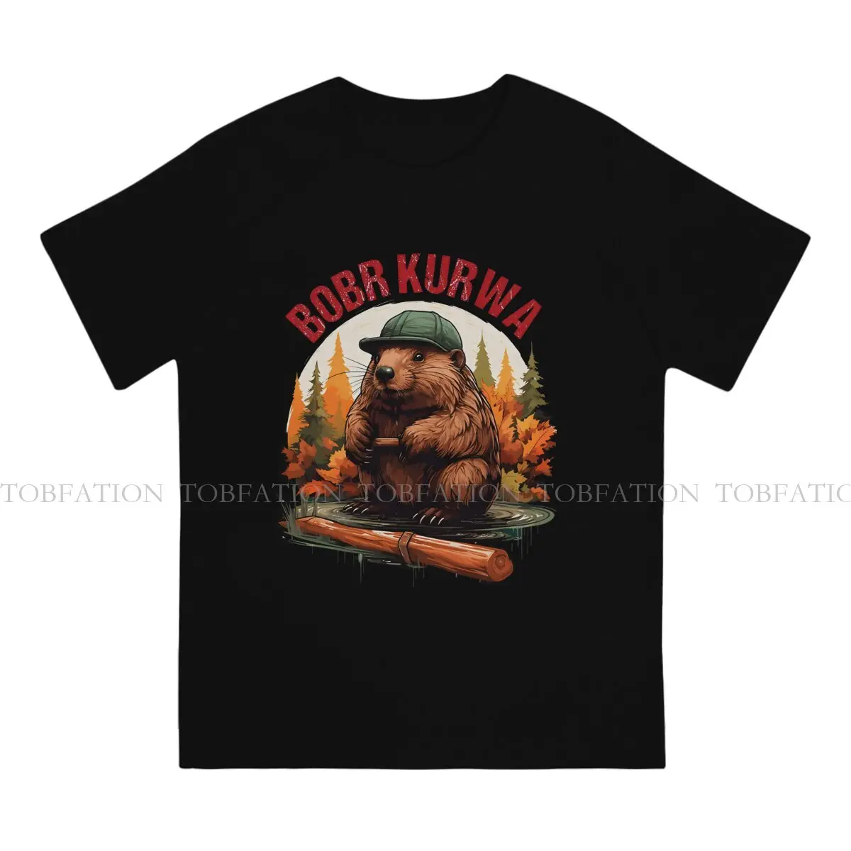 Bobr Kurwa Game Bober Beaver Bobr Cotton T Shirt Vintage Gothic Men's Tshirt O-Neck Short Sleeve