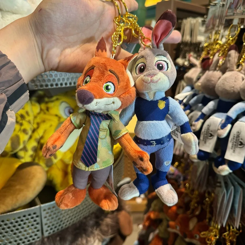 Новый Дисней Зоотопия Джуди Ник плюшевый мультяшный брелок PSoft игрушка пушистый игрушечный аксессуар Коллекционный предмет праздничный подарок