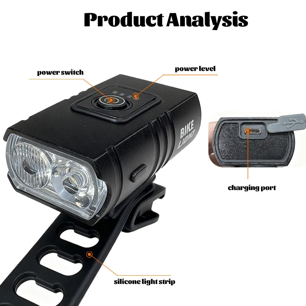 دراجة ضوء T6 LED الجبهة USB قابلة للشحن الدراجة الجبلية MTB مصباح 3 طرق الدراجة العلوي مصباح يدوي للدراجات سكوتر الذيل #3