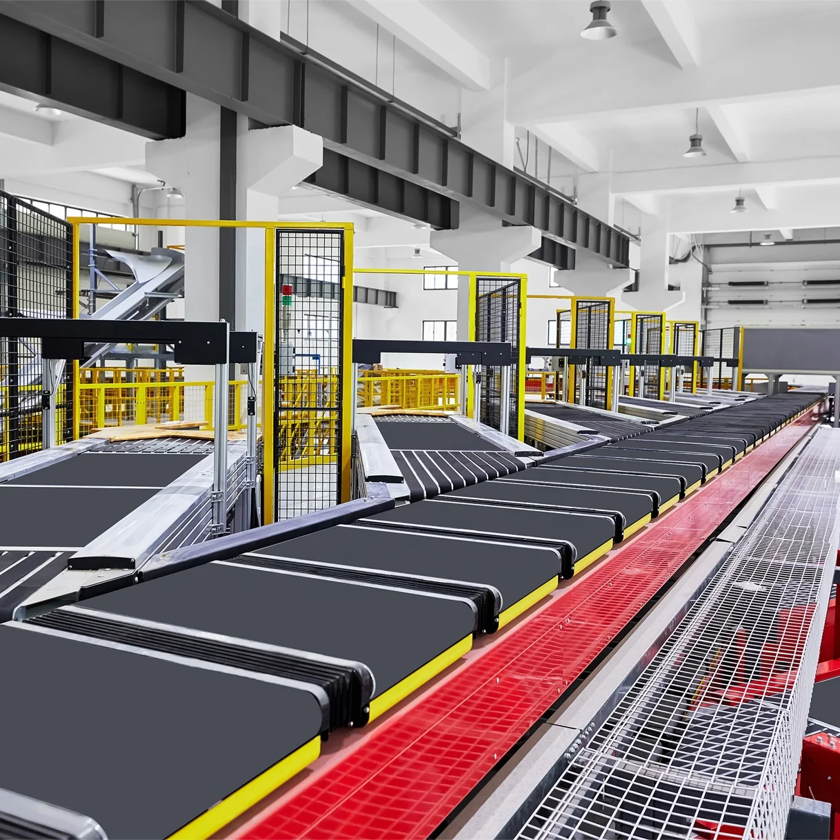 Truelisort High Efficiency Circular And Straight Cross Belt Sorter Space Saving Design For Diverse Item Handling