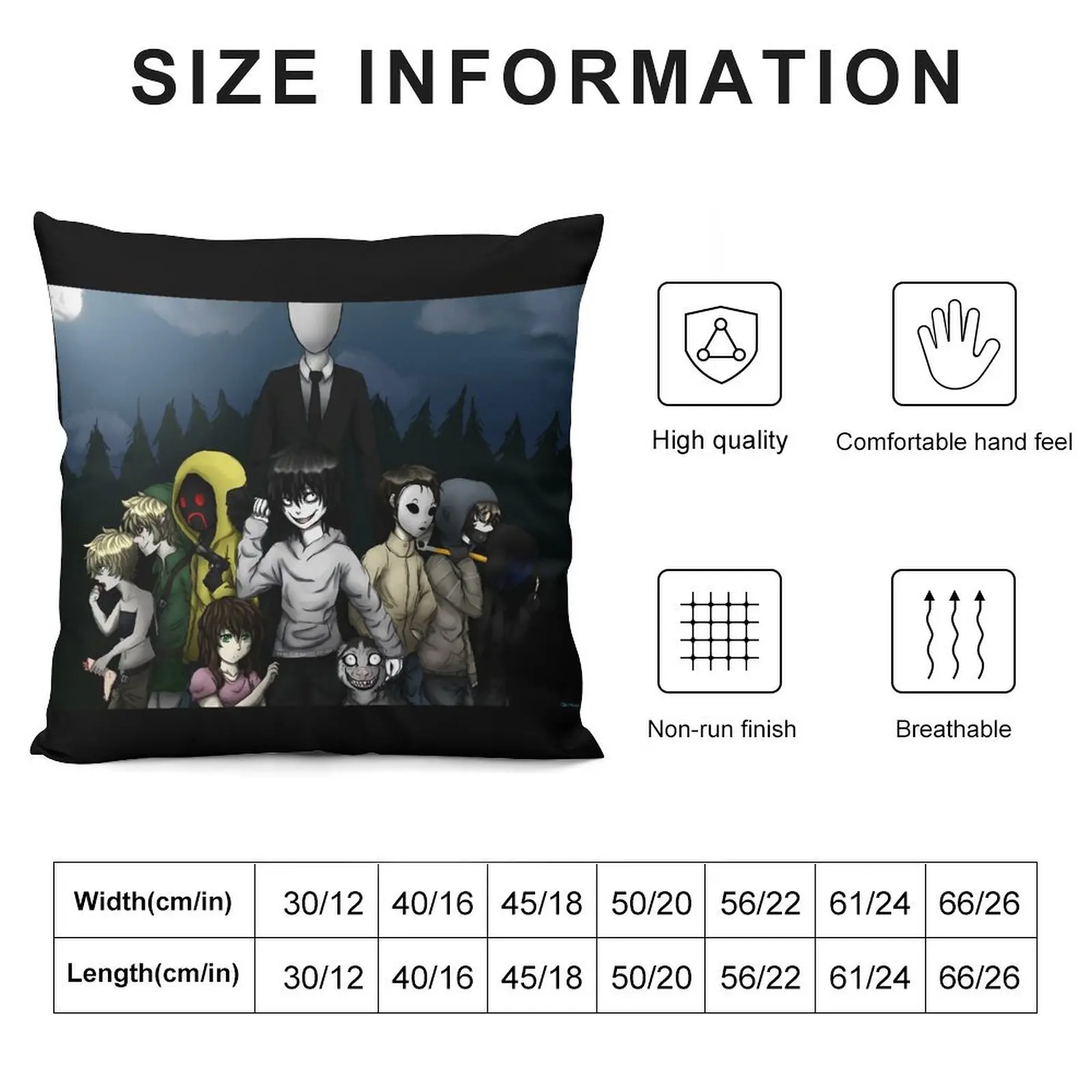 Creepypasta Throw Pillow luxury throw pillow covers home decor items pillow