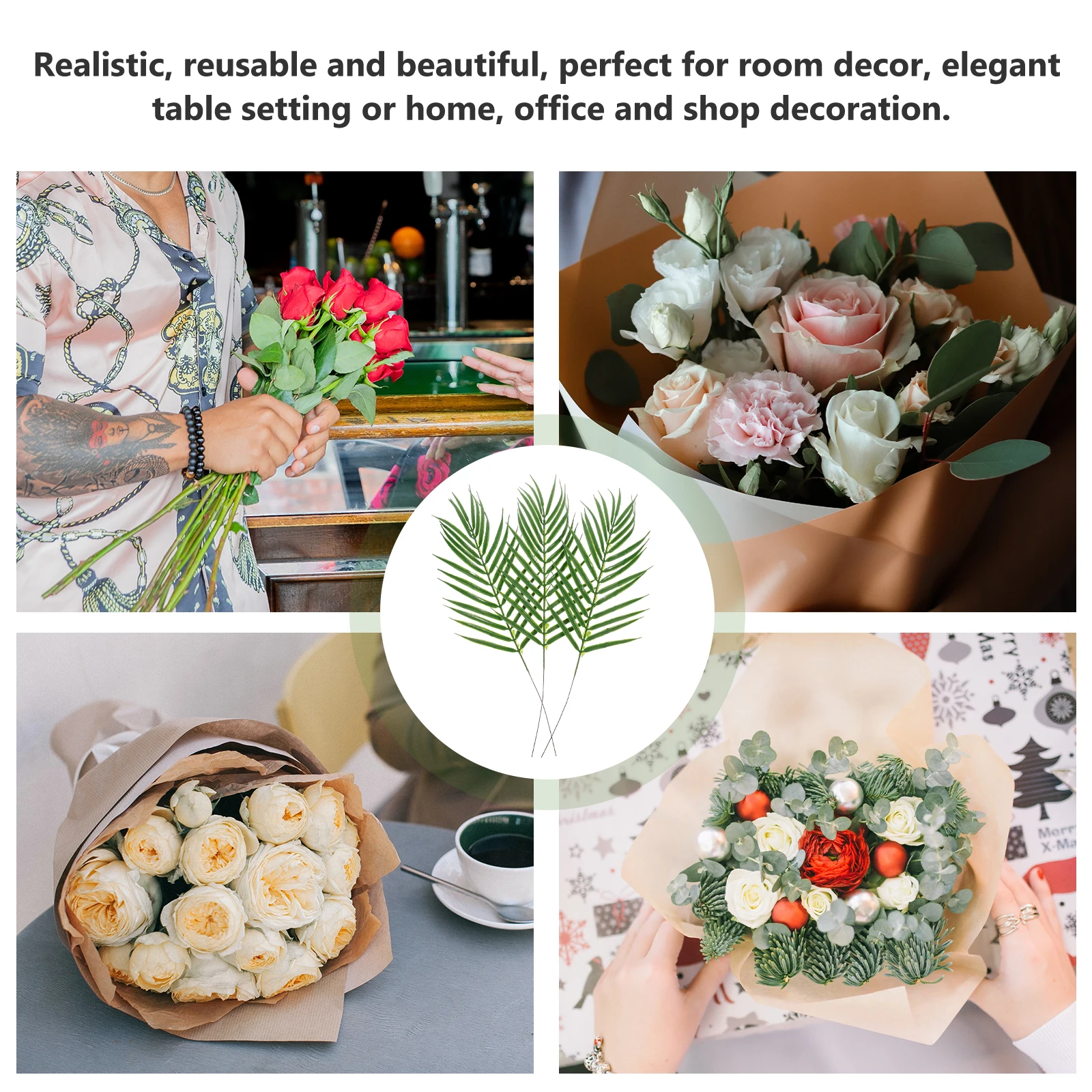 

3pcs Artificial Lifelike Props Fake Leaf Ornament Simulation Leaves Diy Decorative Leaves For Home Office Party Wedding