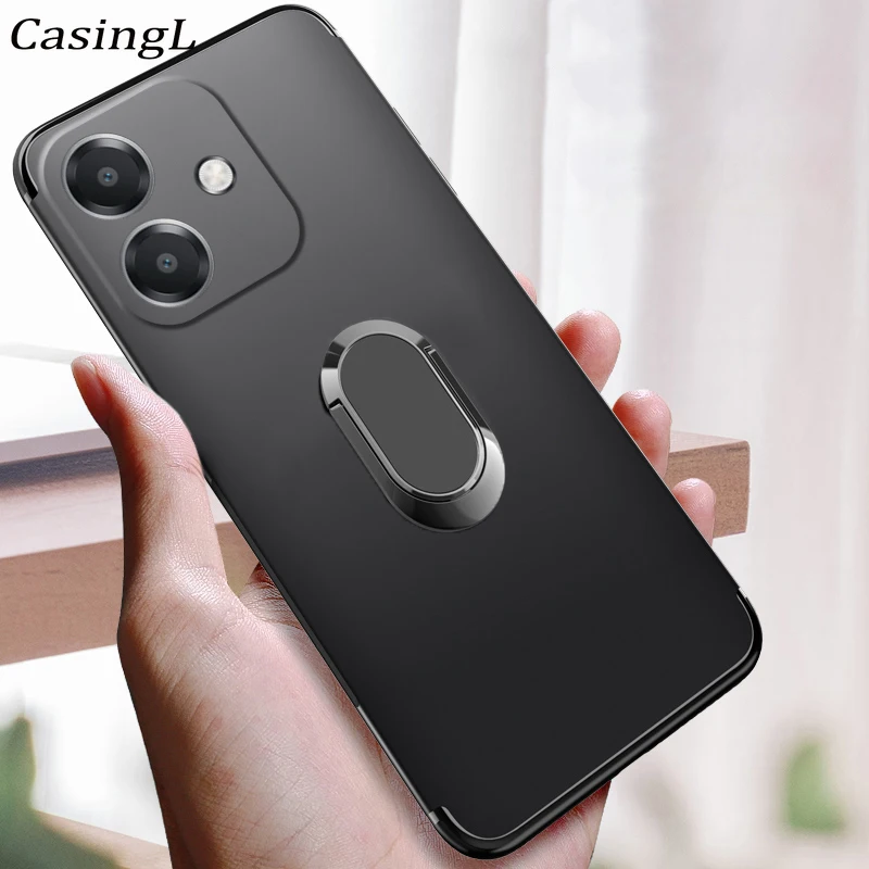

For OPPO A5 Pro 4G/5G A 5 Pro Case With Holder Ring Silicone Soft TPU Ultra-Thin Cover For OPPO A5 Pro 4G/5G ProA5 Back Casing