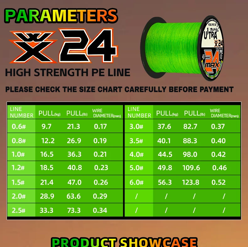 Neue YGK G-Soul X24 Strands PE Geflochtene Angelschnur 300/500/1000M Ultra-Multifilament Angelschnur Super Glatte Karpfen-Angelschnur – Detail 11