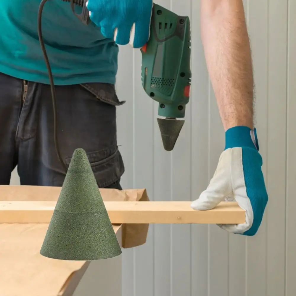 

50/100/200 Grits Cone Shape Polishing Wheel Cone Shape Conical Stone Grinding Head Engraving Countersink