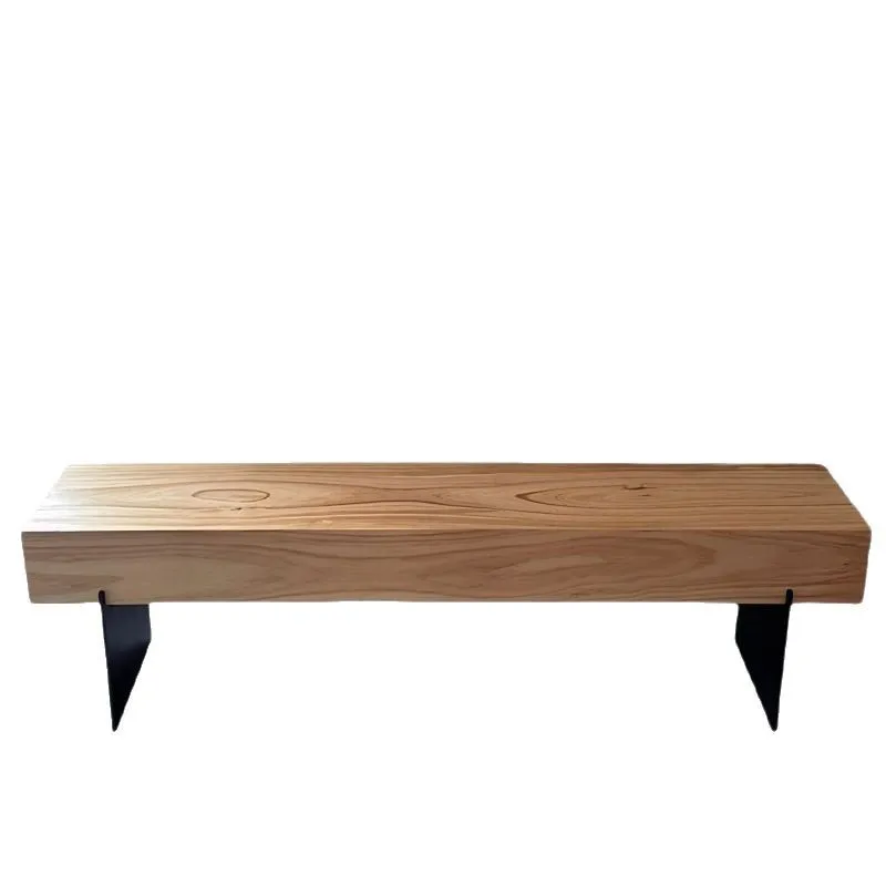 B & B Hotel Personality Creative Leisure Bench Log TV Cabinet Solid Wood Shoe Change Stool Clothing Store Simple B