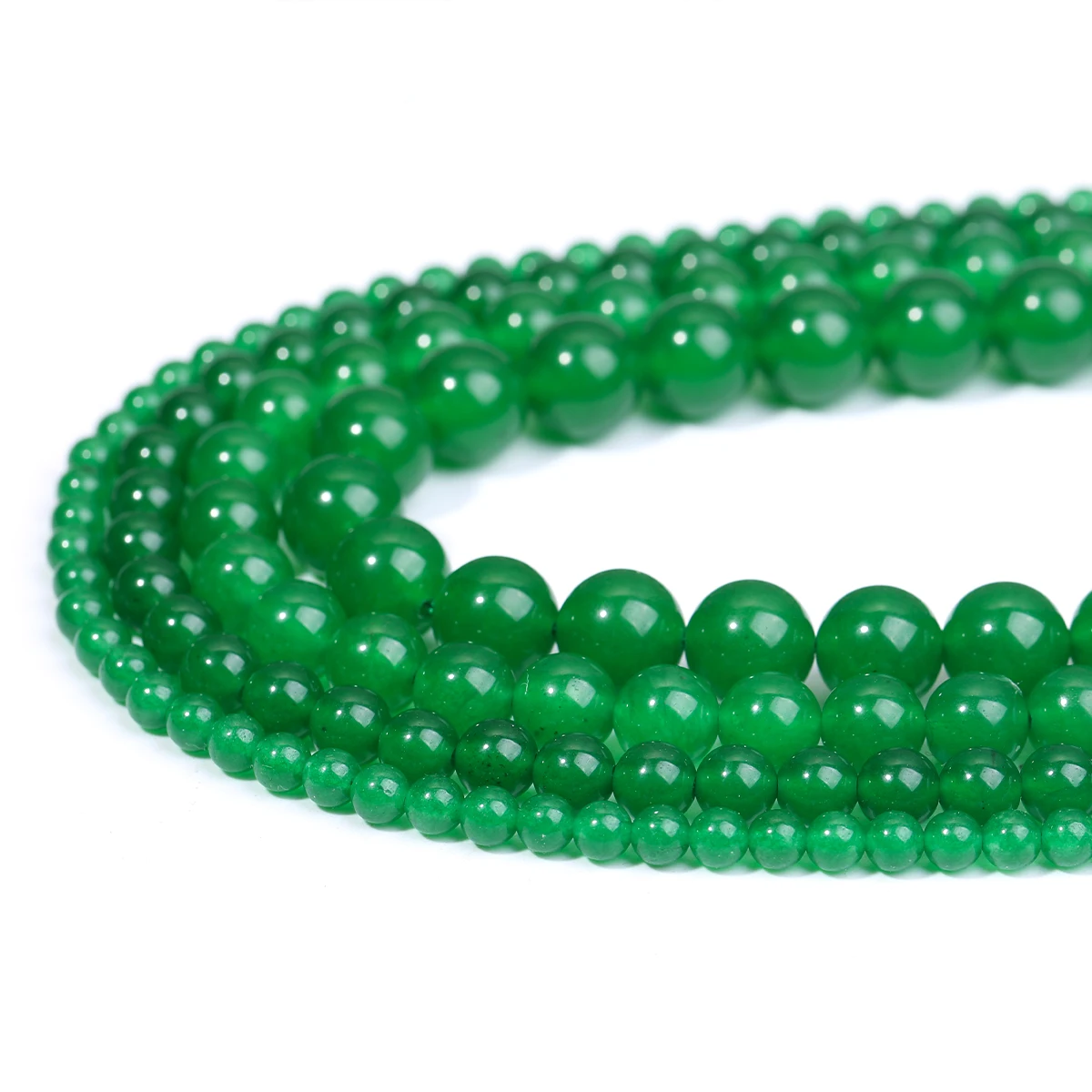 Malay Jade Natursteinperlen, Tianhe-Stein, runde lose Steinperlen für die Schmuckherstellung, DIY-Armband, Ohrringe, Zubehör – Detail 7