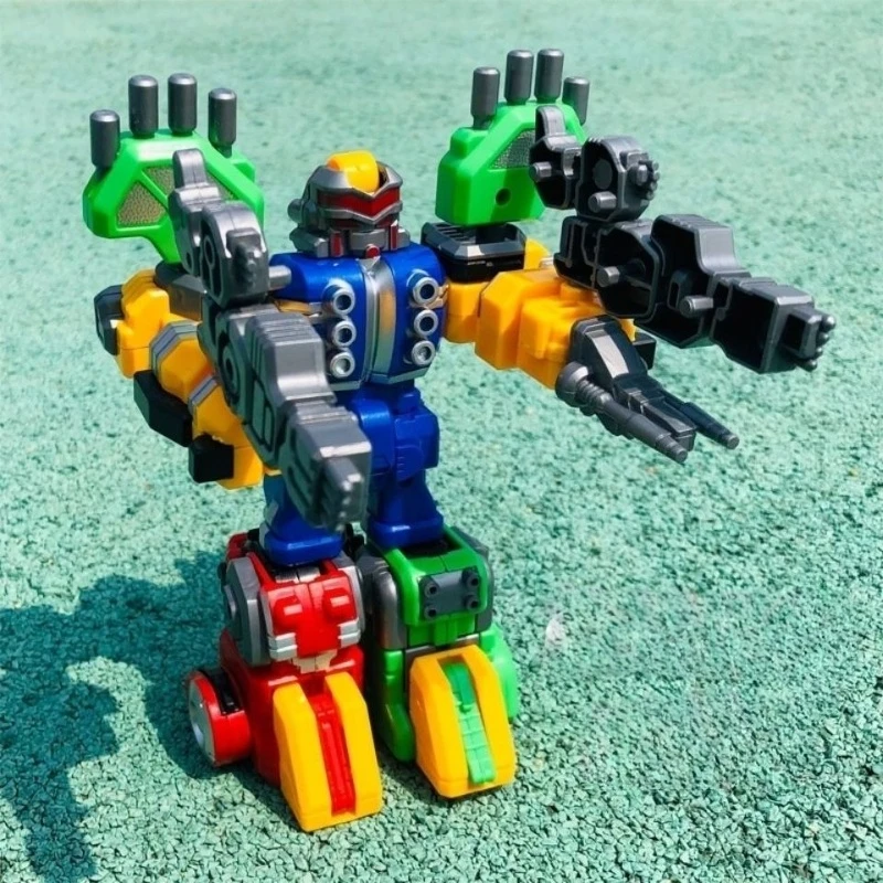 4-in-1 Anime Figuren Transformatie Robot Speelgoed DIY Plastic Model Geschenken Kinderspeelgoed voor Jongens Kerstcadeaus Verjaardagsgasten Geschenken