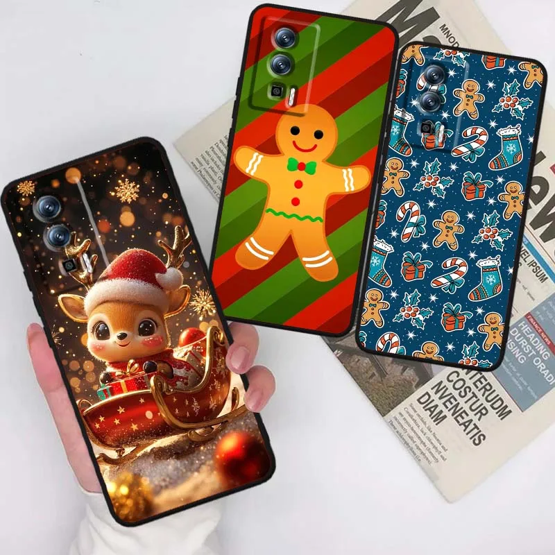 

Christmas Pattern Design For Xiaomi Redmi 12 13C 12C 13 10C 9T A2 9A 9C 7A Note 10S 8T 10 9 8 Pro 4G 5G Black Phone Case