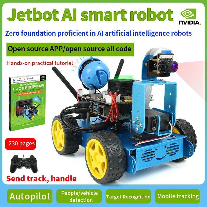 

Jetson Nano Artificial Intelligence Car JetBot Vision AI Robot Autonomous Driving Deep Learning