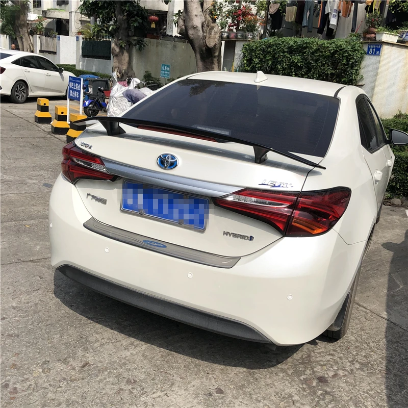 For  Levin Spoiler 2014-2018  Toyota Levin TF High Quality Spoiler ABS Material Car Rear Wing Primer Color Rear Spoiler