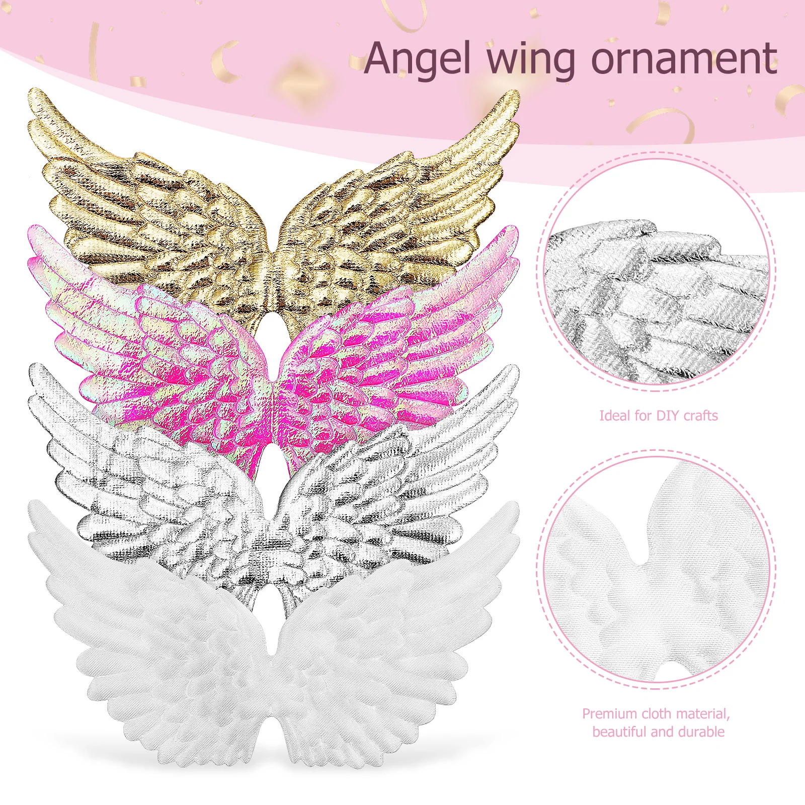 

24Pcs Glitter DIY Craft Accessory for Hiding Damaged Spots on Clothes and Accessories Glitter