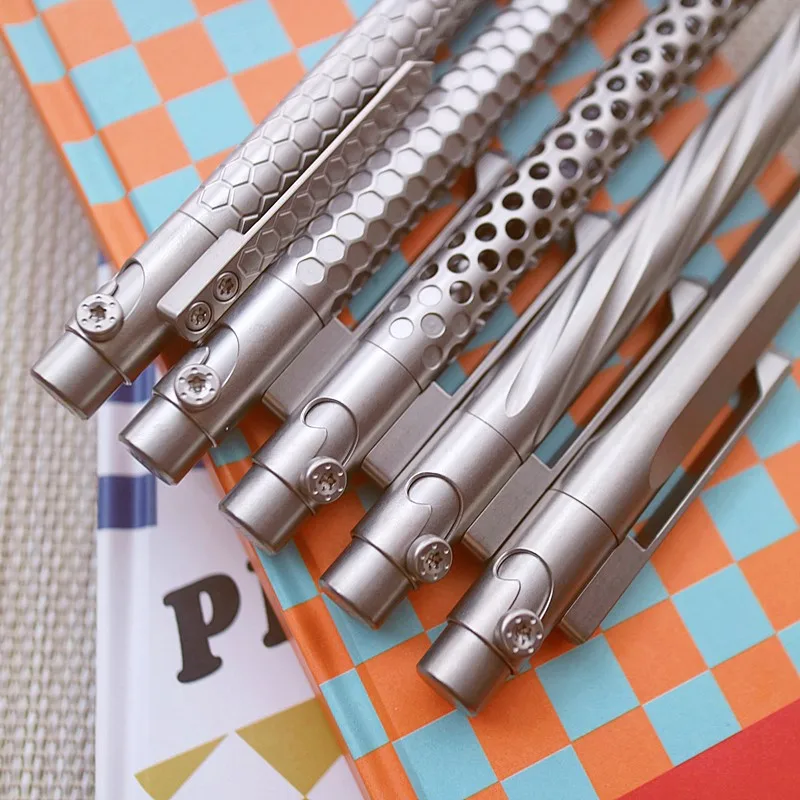 Outdoor Portable EDC Creative Titanium Alloy Bolt Pen Car Emergency Window Breaking Tool