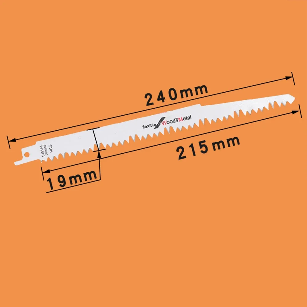 1 Stuks 9,6-In Bi-Metaal Reciprozaagbladen Hout Snoeizaagbladen Sabelzaag Voor Het Zagen Van Houten Metalen Pvc Buis Elektrisch Gereedschap Toegang